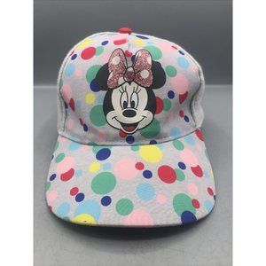 Disney Minnie Mouse Girls Hat Baseball Cap Snapback Child Toddler Kids Polka Dot